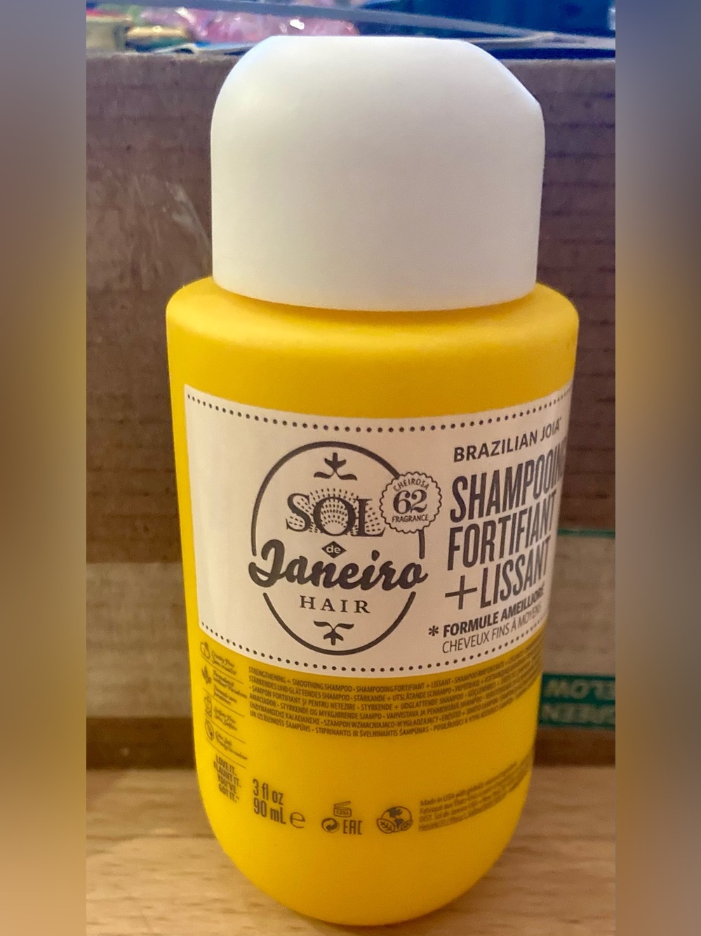Sol de Janeiro Strengthening + Smoothing Shampoo — Yellow Bottle
